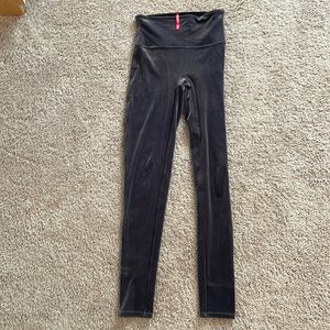SPANX Gray velvet leggings